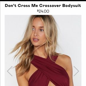 Super Cute Maroon Bodysuit NWT